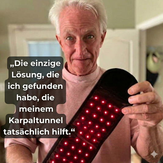 VELOTAN - Rotlichttherapie Handgelenk-Bandage zur Schmerzlinderung und Regeneration